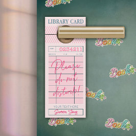 Aviso De Porta Não incomode, estou lendo Livros, Desafio