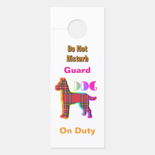 Aviso De Porta Não Perturbe / Por Favor Bater / Cão de Guarda de