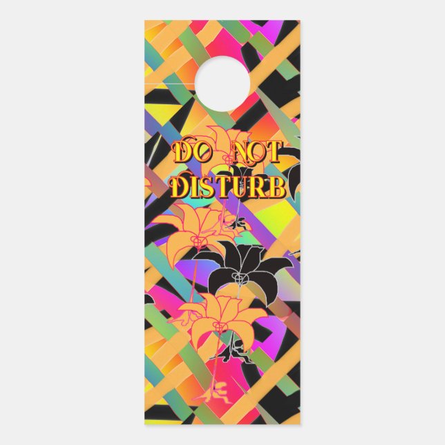 Aviso De Porta Não Perturbe/Silêncio, por Favor (Frente)