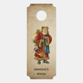 Aviso De Porta Natais vintages Velho Pai Natal