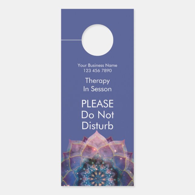 Aviso De Porta Nebula Bloom | Mandala (Frente)