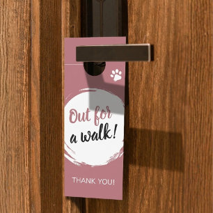 Aviso De Porta Negócios de Cuidados com Animais de Estimação Pass