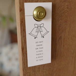 Aviso De Porta Noiva Casamento Não Espie Rosa Corado Porta Pingen