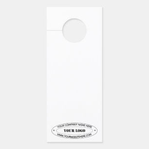 Aviso De Porta Nome do logotipo comercial personalizado Carimbo d