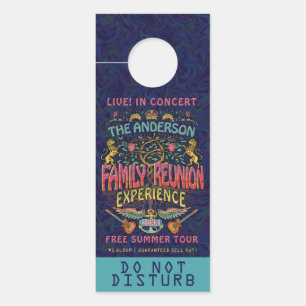 Aviso De Porta Nome do logotipo do Concert da Banda de Reunião da