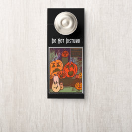 Aviso De Porta O Halloween das Gourds