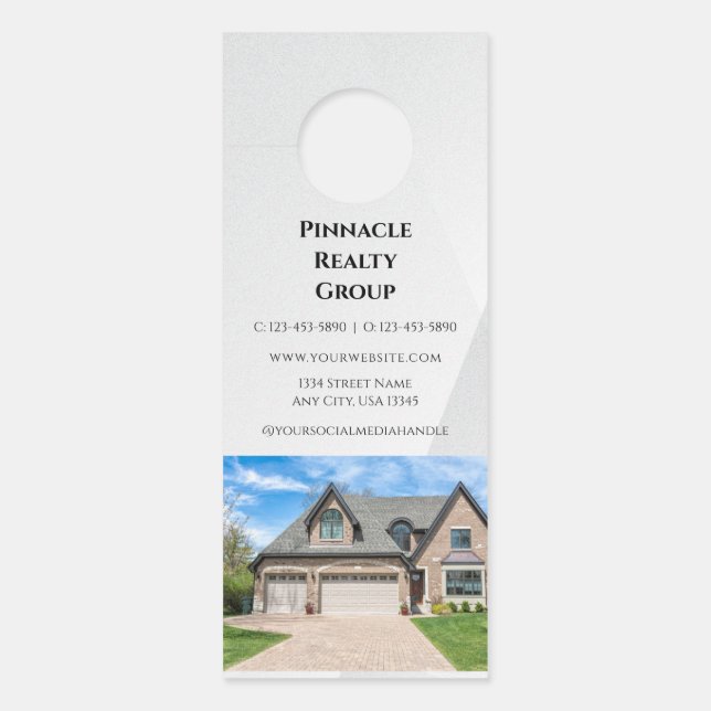 Aviso De Porta Open House Invitation Real Estate Farming Door Han (Frente)