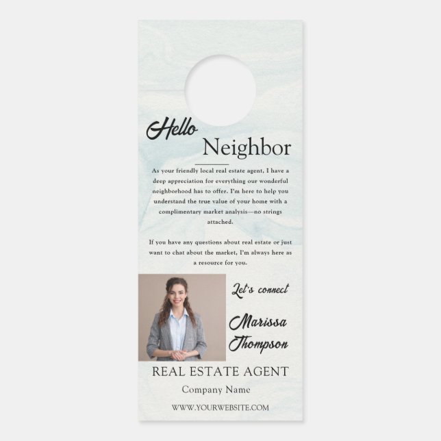 Aviso De Porta Open House Invitation Real Estate Farming Door Han (Frente)