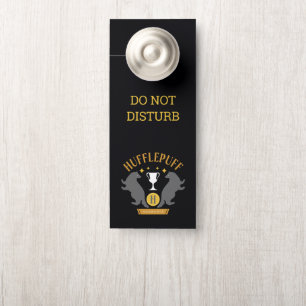 Aviso De Porta Orgulho da Casa HUFFLEPUFF™ Gráfico de Texugo e Cá