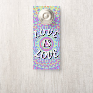 Aviso De Porta Orgulho Love Is Love