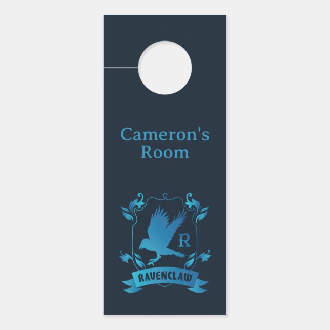 Aviso De Porta Ornamentado RAVENCLAW™ House Crest (Frente)