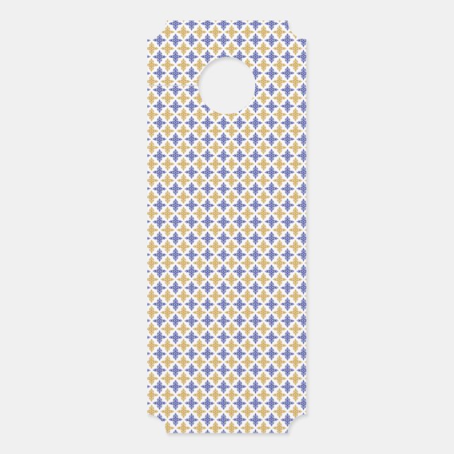 Aviso De Porta Padrão de Flor (Frente)