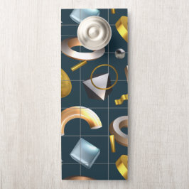 Aviso De Porta Padrão Geométrico 3D