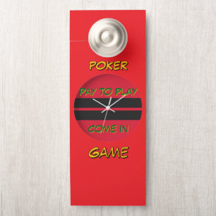 Aviso De Porta Pagamento de Jogo de Poker para Jogar