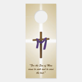 Aviso De Porta Páscoa Dia de Ressurreição de Violações Cruzadas e