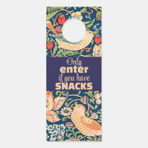 Aviso De Porta Pássaros & Flores Somente Entrar se Tiver Lanches