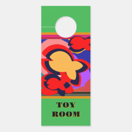 Aviso De Porta Peixes Amarelos Verde