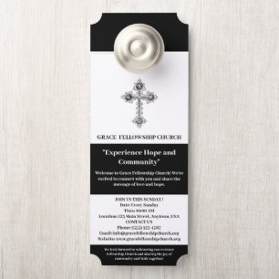 Aviso De Porta Perigo de Porta da Igreja Personalizada