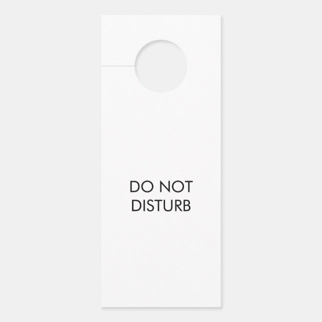 Aviso De Porta Personalizar Não Incomodar, Ampliar Chamada, Duplo (Frente)