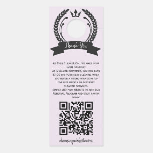 Aviso De Porta Pingente de Porta de Referência de Serviço de Empr