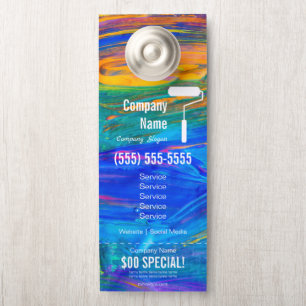 Aviso De Porta Pintor Door Hanger