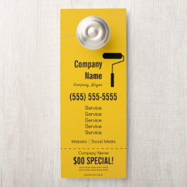 Aviso De Porta Pintor Door Hanger