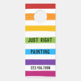 Aviso De Porta Pintor QR Personalizado