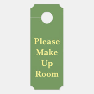 Aviso De Porta Por Favor, Não Incomodar/Por Favor, Faça A Sala