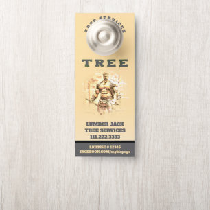 Aviso De Porta *~* Porta de Serviços de Árvore da Jack TREE QR Am