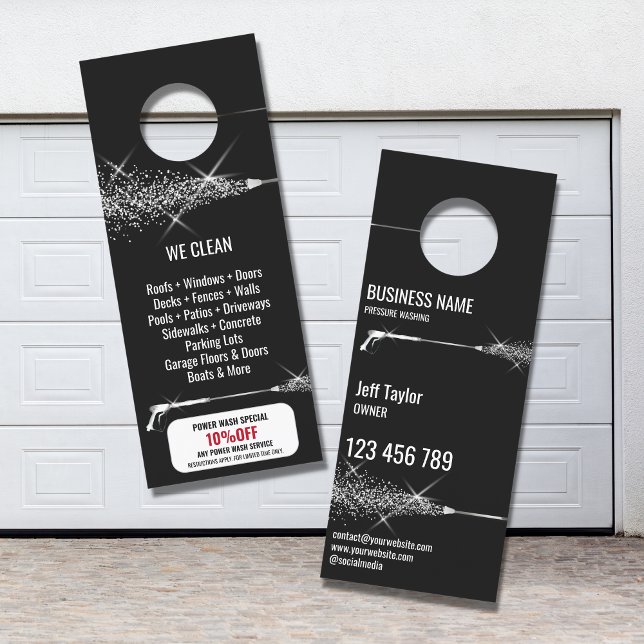 Aviso De Porta Potência de lavagem da pressão profissional (Criador carregado)