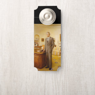 Aviso De Porta Presidente americano James Earl Carter Gabinete Ov