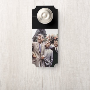 Aviso De Porta Presidente americano John Kennedy & Robert & Ted