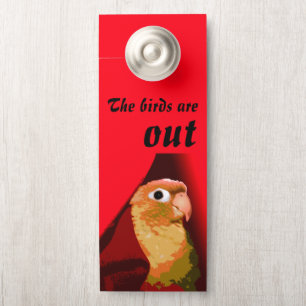 Aviso De Porta Prevenção de Escape de Pet Bird