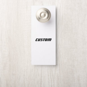 Aviso De Porta Projete o seu próprio padrão pequeno 8,9 cm x 21,6
