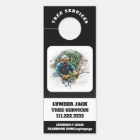 *~* QR Tree Services Man Lumber Jack Door