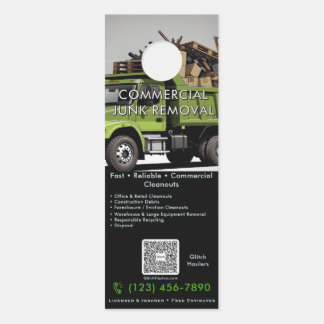 Aviso De Porta Remoção Comercial de Entulho Porta Pendurada Escri