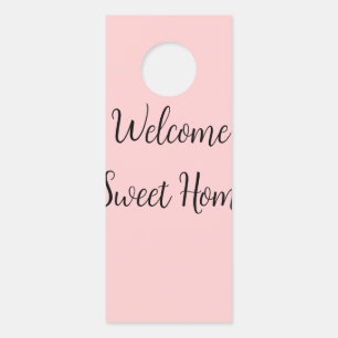 Aviso De Porta Reportador de boas-vindas ao lar adicione seu nome