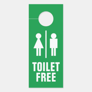 Aviso De Porta Sala de banho de sexo feminino ocupada