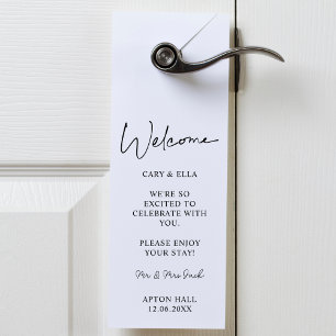 Aviso De Porta Sala Personalizada Reservada Casamento Minimalista