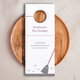 Aviso De Porta Serviço de Limpeza da Casa