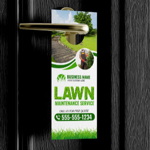 Aviso De Porta Serviço de Manutenção de Jardim Verde Paisagismo C