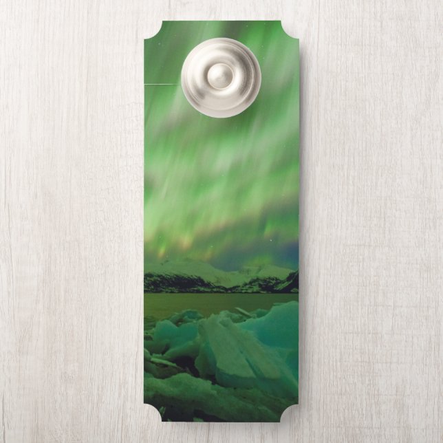 Aviso De Porta Shimmering Aurora (Na maçaneta)