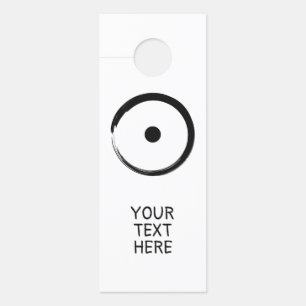 Aviso De Porta Signo Solar Astrológico - Círculo Zen Budista 1 +