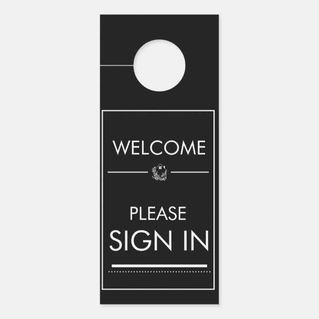 Aviso De Porta sinal de boas-vindas no Real Estate Sign, manuscri (Frente)