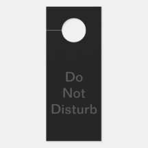 Sinal de Luxo Minimalista Não Perturbe