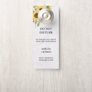 Aviso De Porta Sinal de Não Perturbe para Hotel de Casamento Mode