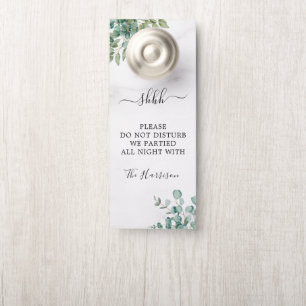 Aviso De Porta Sinal de Não Perturbe para Hotel de Casamento Mode
