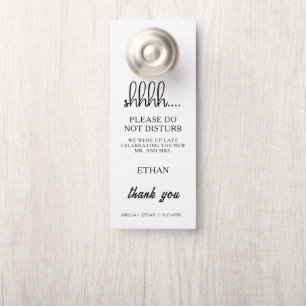Aviso De Porta Sinal de Não Perturbe para Hotel de Casamento Mode