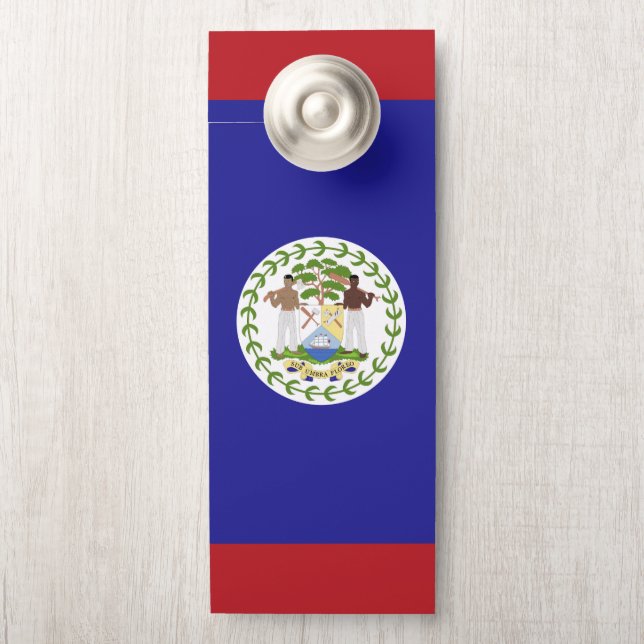 Aviso De Porta Sinalizador Belize (Na maçaneta)