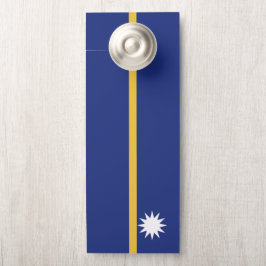 Aviso De Porta Sinalizador Nauru